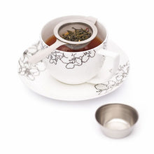 Load image into Gallery viewer, LE&#39;XPRESS Stainless steel long handled tea strainer and bowl
