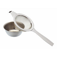 LE'XPRESS Stainless steel long handled tea strainer and bowl